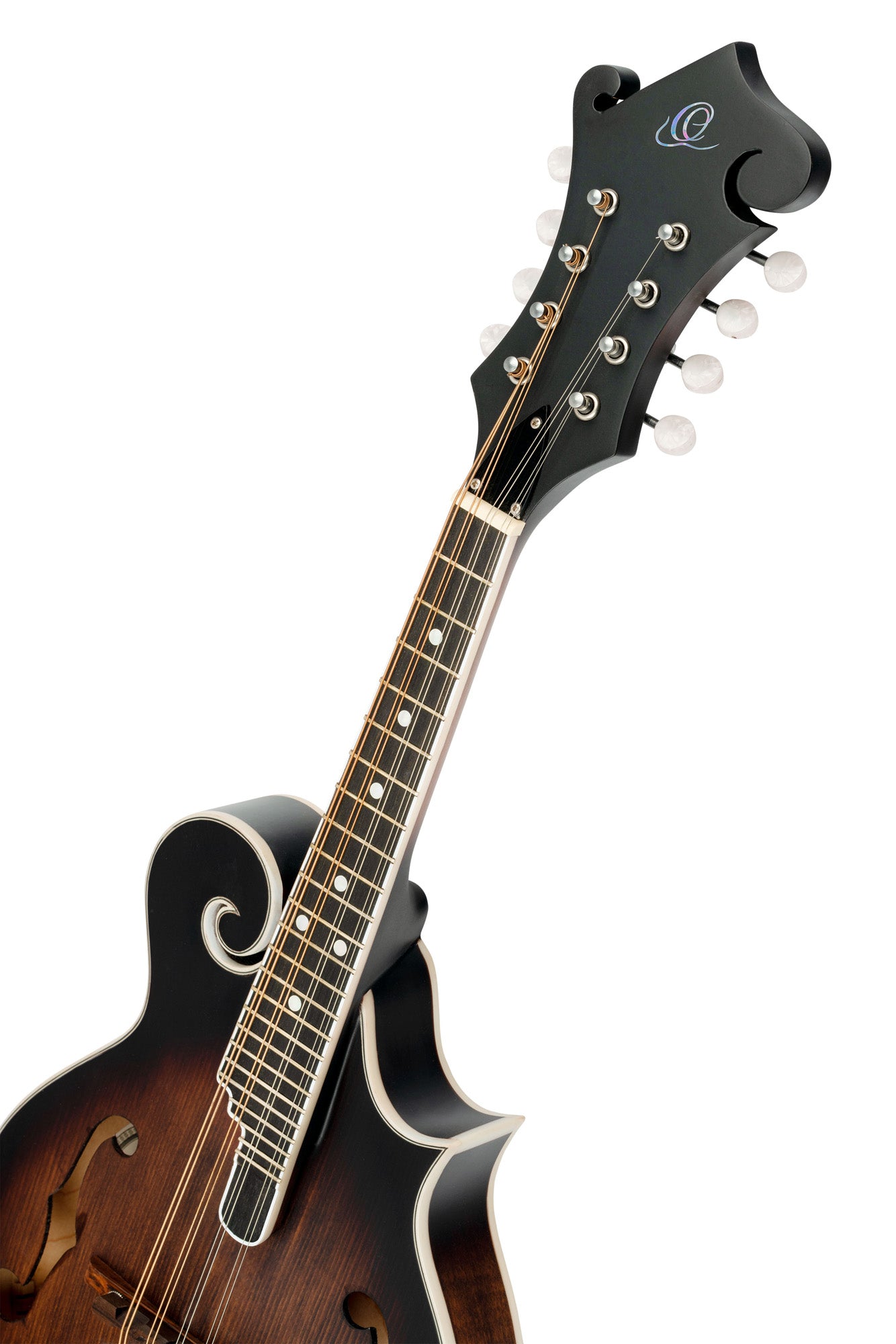 RMF30, mandoline 8 cordes style F, table épicéa, fond & éclisses érable, manche érable, whiskey burst satiné