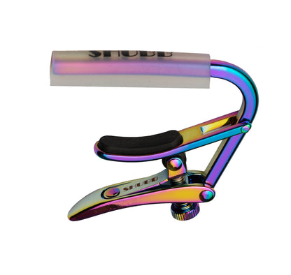 Capo Royale Paua Pearl C1P, pour guitares cordes acier (acoustiques et électriques), finition titane haute-qualité, Paua Pearl