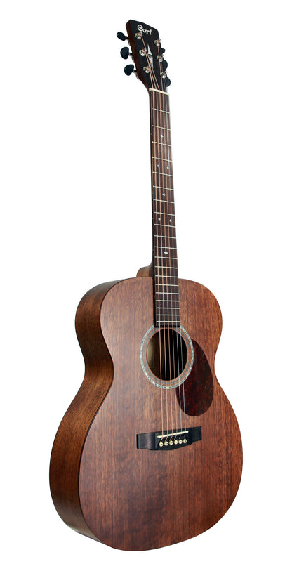 L450O, forme Orchestra Model, table acajou massif, fond acajou massif, éclisses acajou, sillet de tête 45 mm, naturel satiné