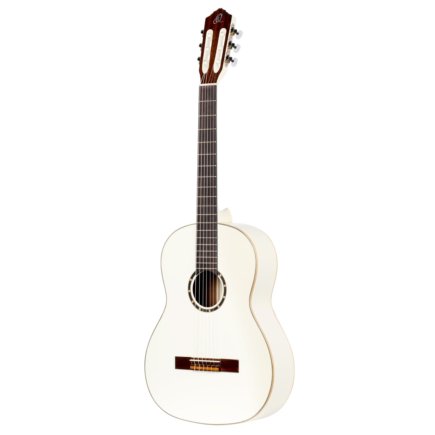 R121SNWH, modèle Slim Neck, table épicéa, fond & éclisses acajou, manche acajou (sillet 48 mm), housse, blanc brillant