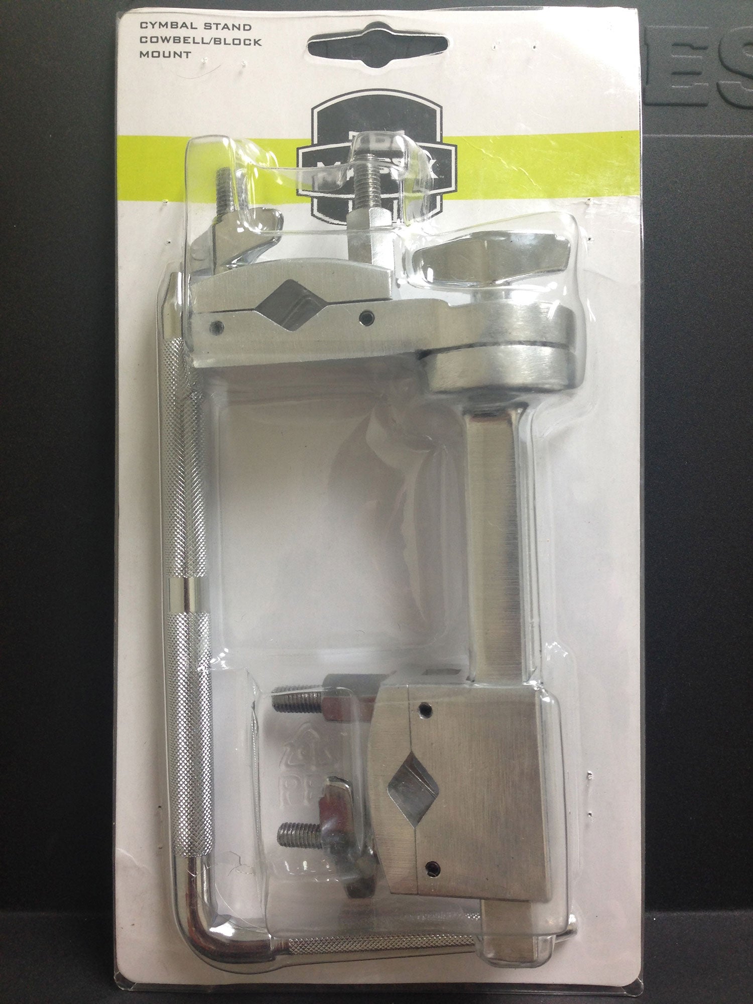 Attache cloche à fixer sur un support, 1 angle réglable à 360°, avec tige en L