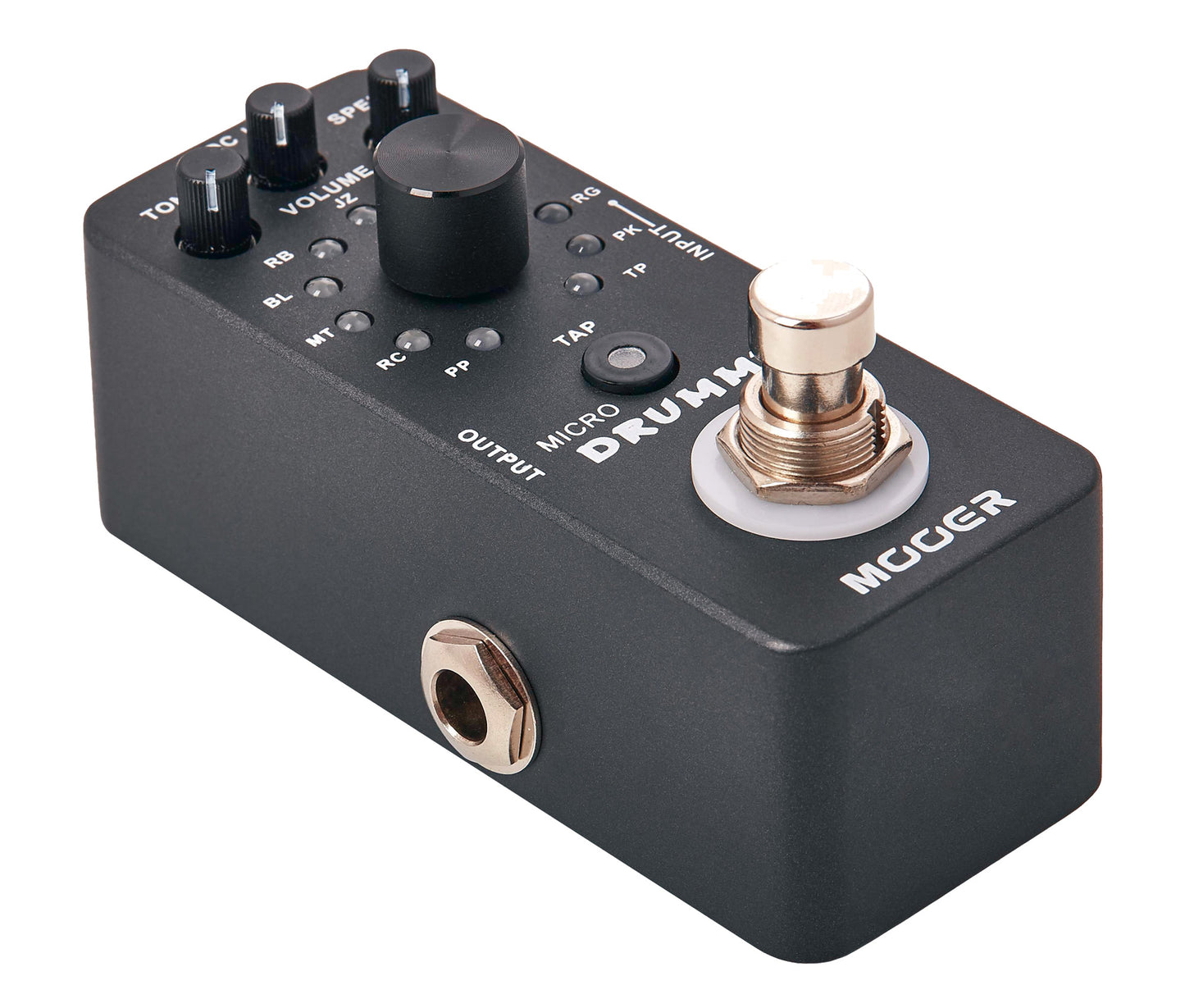 Pédale MICRO DRUMMER, boite à rythmes numérique, 11 styles différents incluant chacun 11 patterns, noir