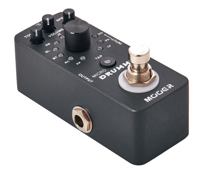 Pédale MICRO DRUMMER, boite à rythmes numérique, 11 styles différents incluant chacun 11 patterns, noir