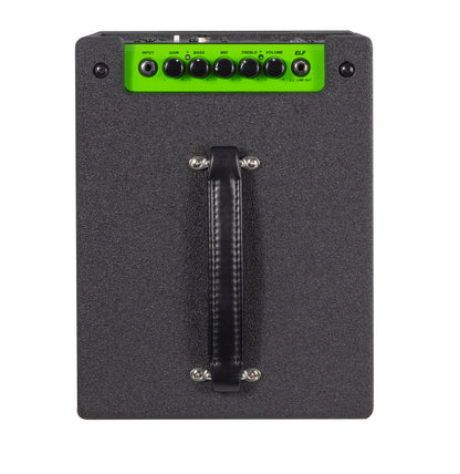 Ampli basse 200W, HP 1x 8", EQ 3 bandes, contrôle du Gain, sortie DI, sortie casque, finition noir