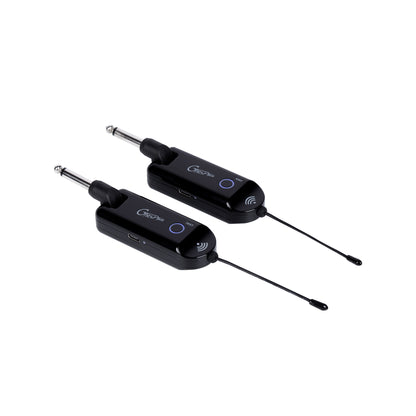 Système sans-fil GTRS GWU4 pour guitare, 4 canaux, émetteur et récepteur rechargeables, bande de fréquences UHF, noir