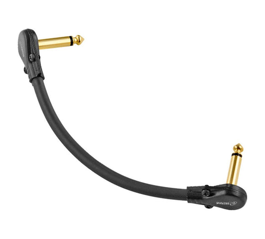 Jarre de 20 câbles patch ORTEGA Jack/Jack, 13 cm, fiches ultra plates, noir