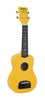 Kohala Soprano Ukulele Tiki Yellow Satin