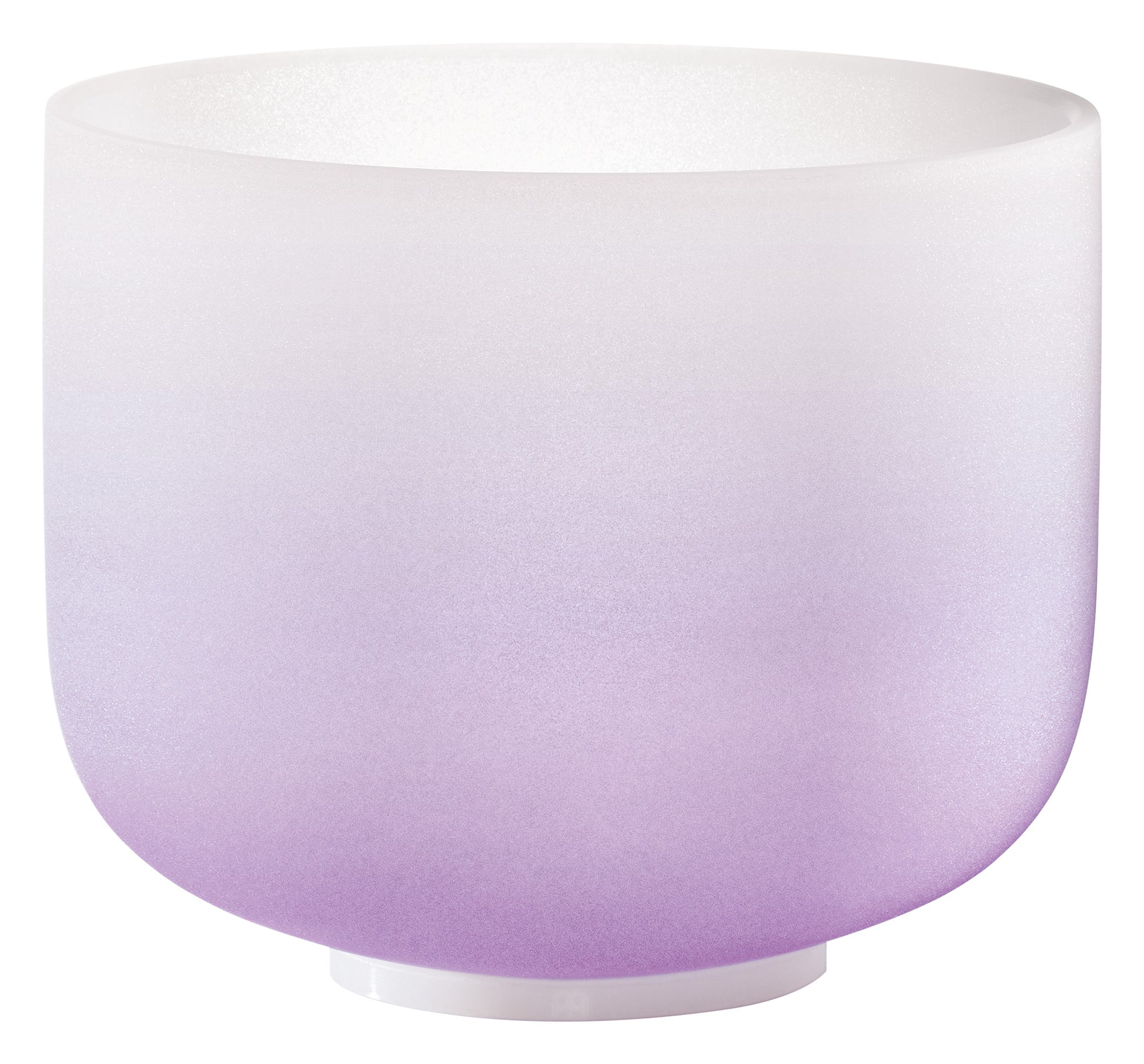 SINGING BOWL SONIC ENERGY CRISTAL 8" purple, crown chakra, B4 493.88hz, quartz, couleur effet gelé