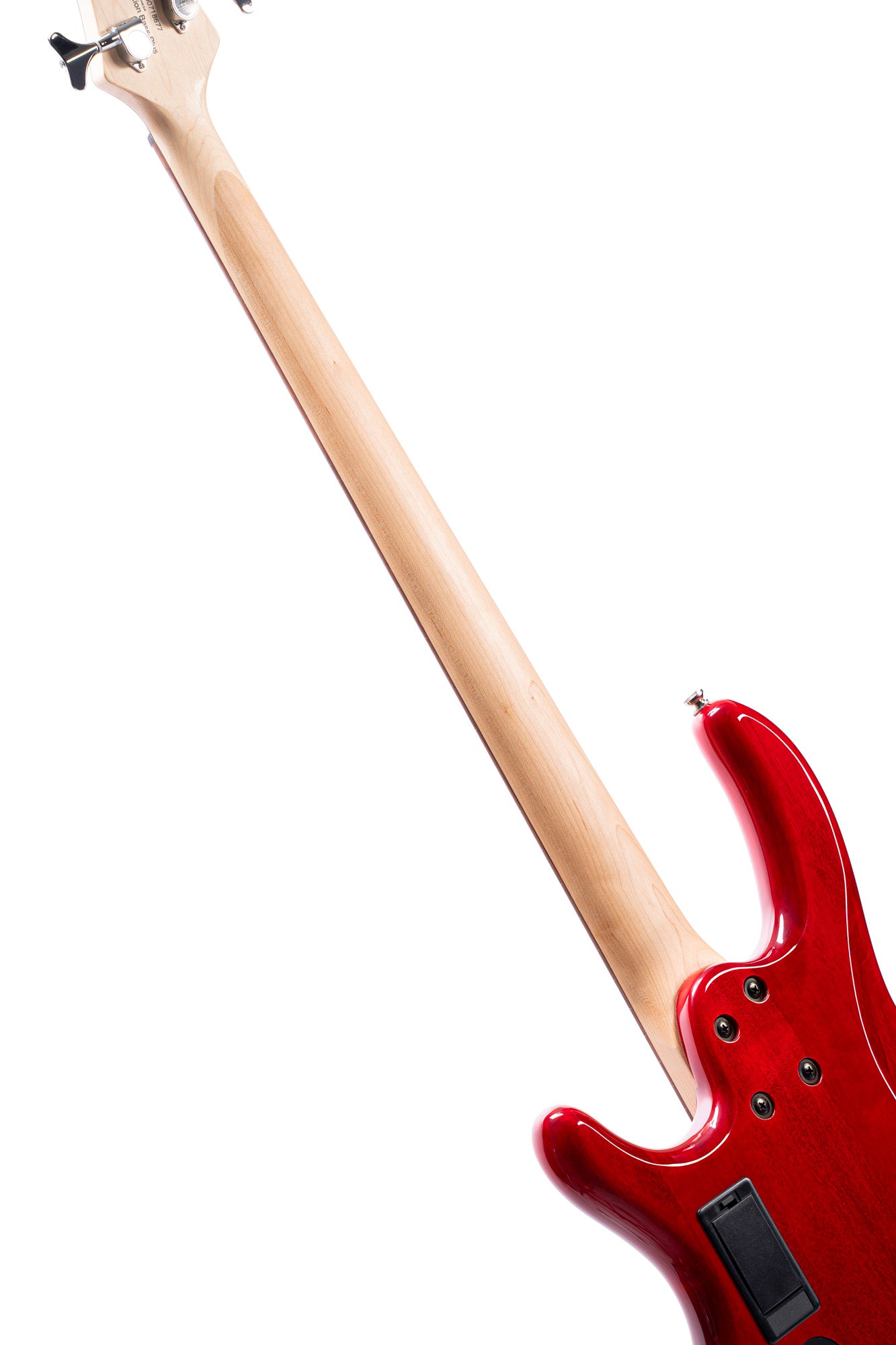 Action Plus, 4 cordes, corps peuplier, micros PJ Powersound, EQ active 2 bandes, rouge translucide