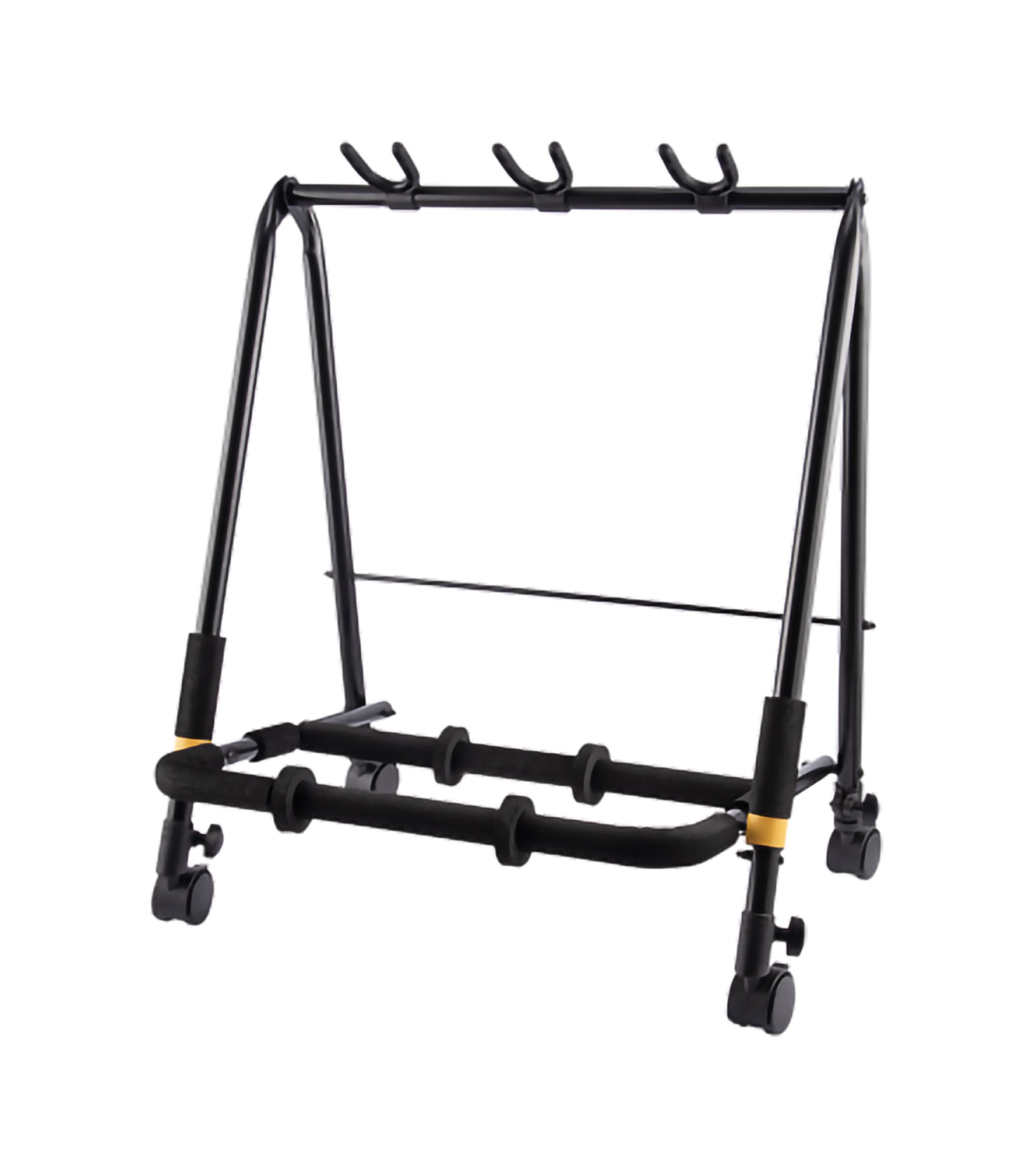 Rack 3 guitares, idéal pour la scène, mise en place et transport faciles, roulettes, 3.6 kg