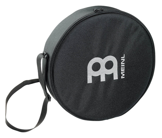 Housse pour Pandeiro 12" ou Tambourin 10", nylon rembourré, sangle de transport, poche extérieure, double fermeture éclair, noir