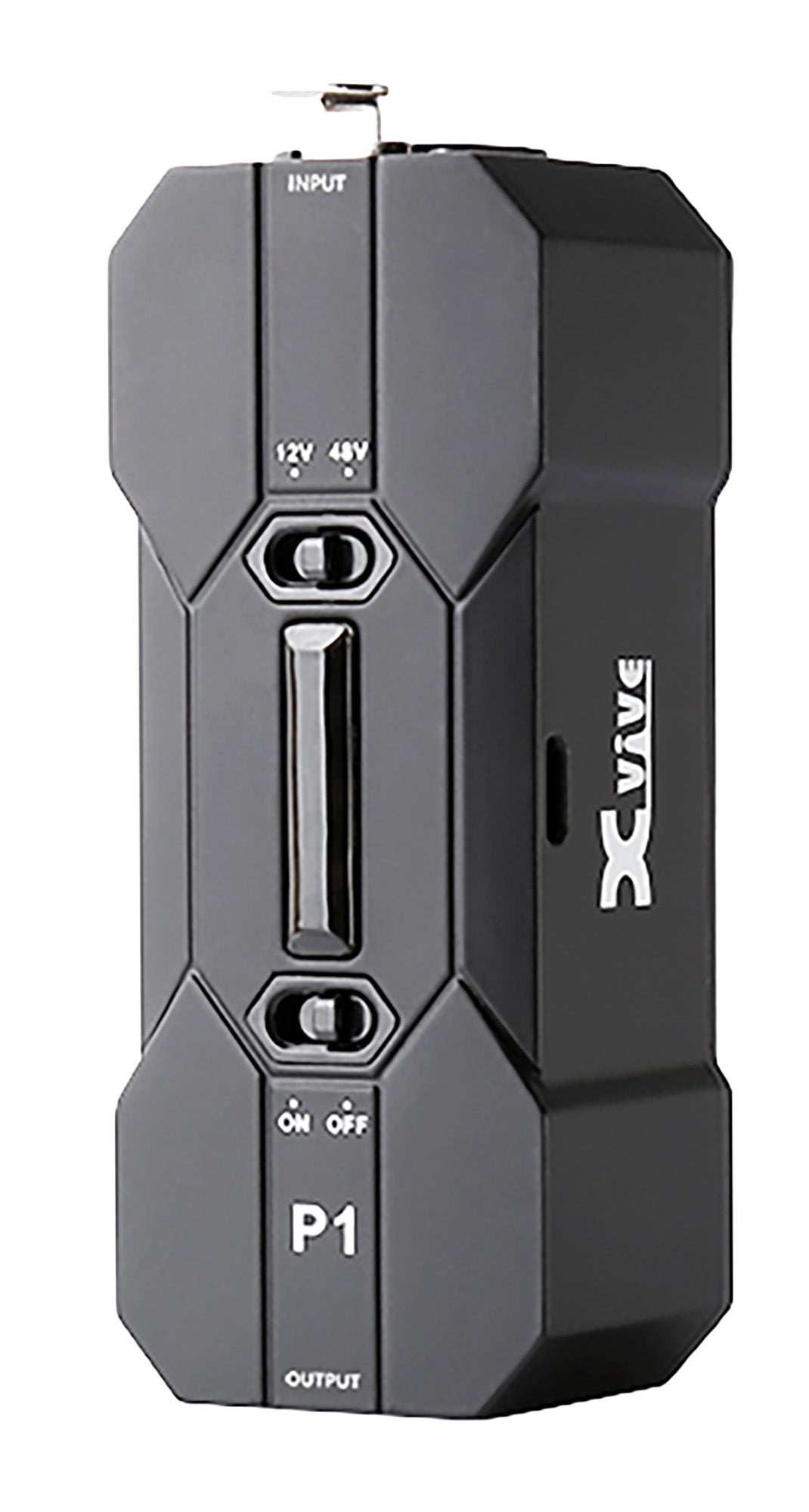 Alimentation fantôme portable P1 pour micro condensateur, 12V ou 48V, rechargeable avec n'importe quel adaptateur USB 5V, noir