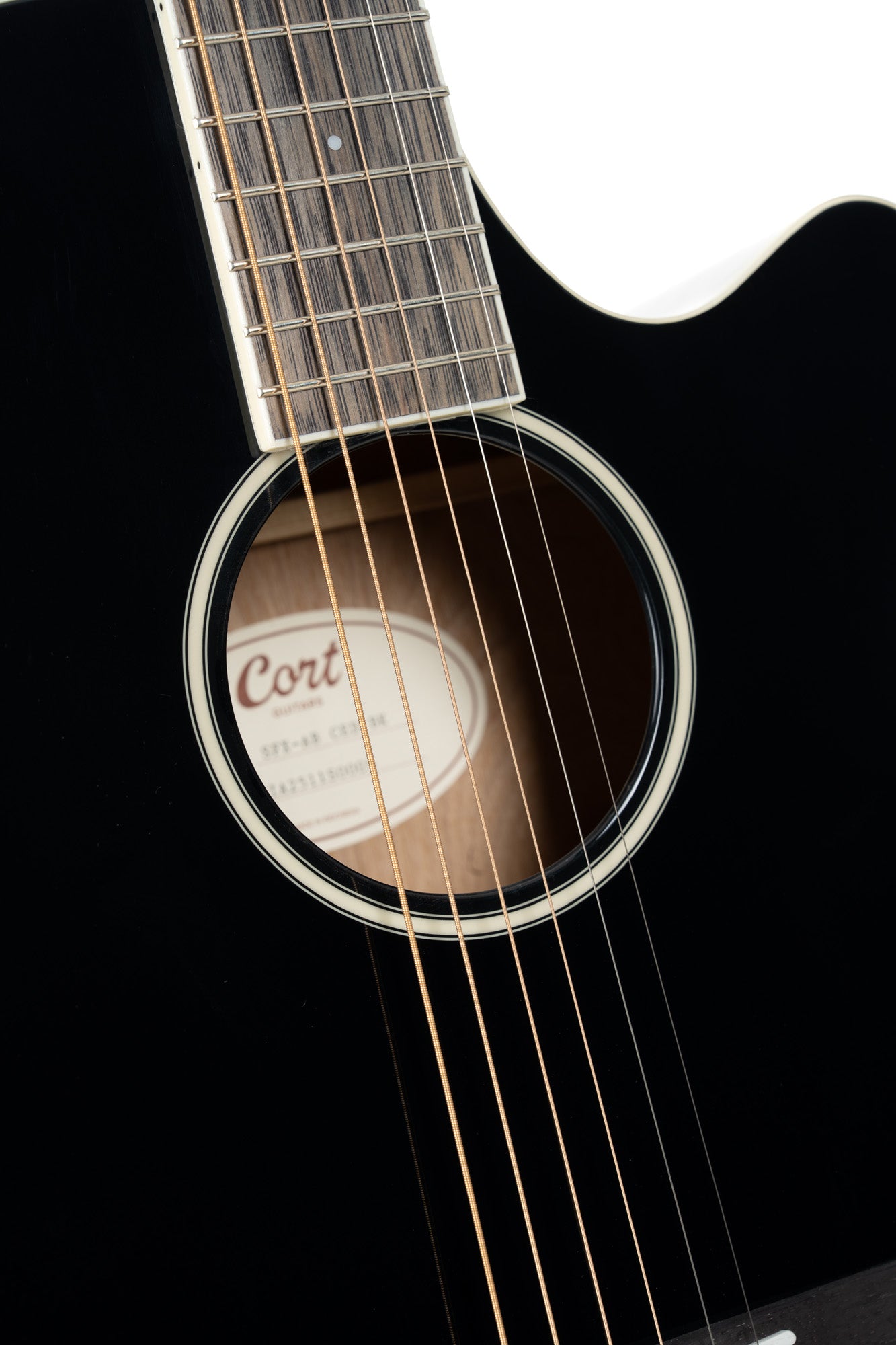 CORT EX-SFX-ASHBK GUITARE EXOTIC SFX ASH BURL NOIRE