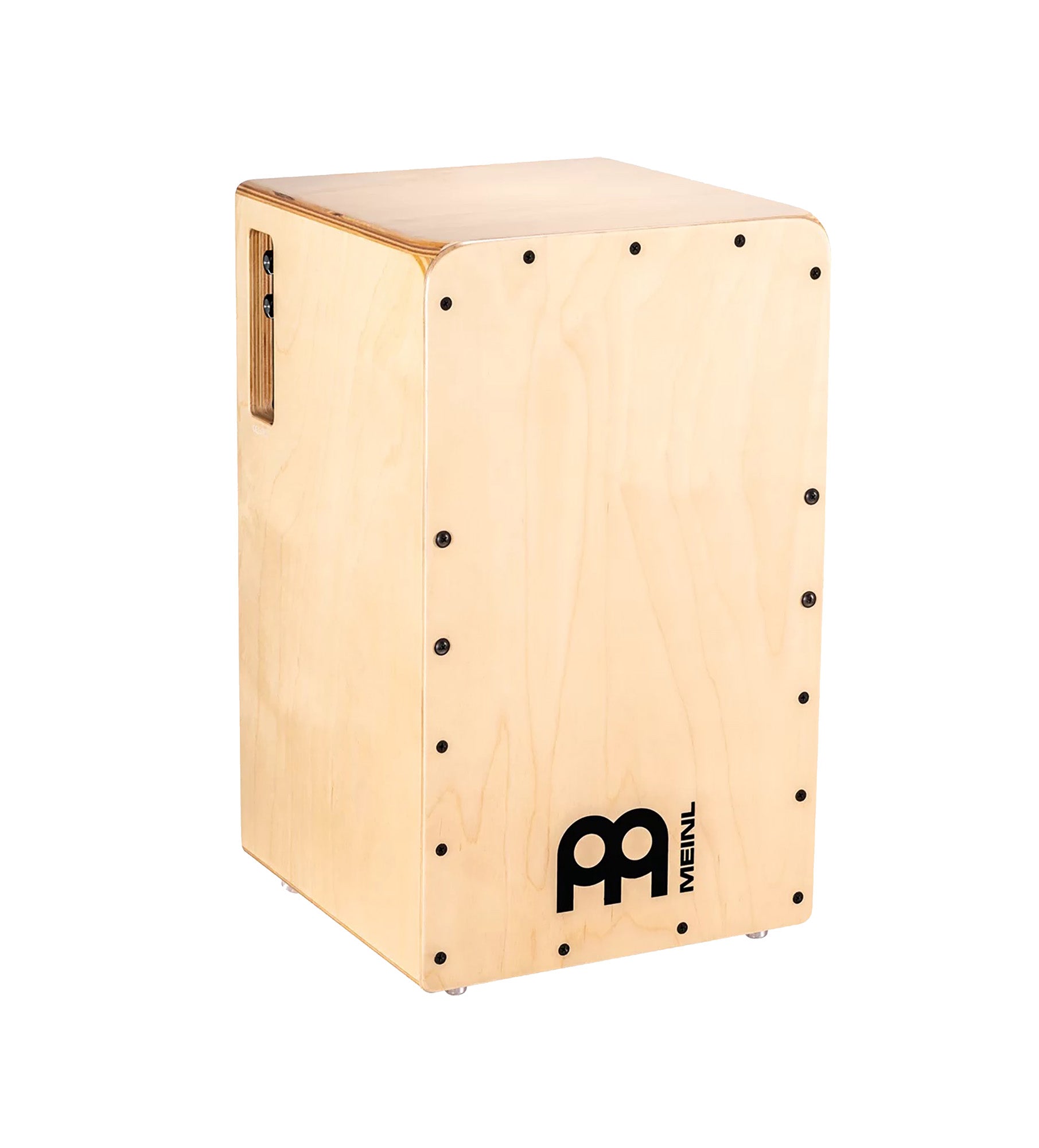 CAJON PRE-AMPLIFIE MEINL WOODCRAFT, CORPS ET FACADE EN BOULEAU BALTIQUE, 3 PIEZO, SNARE, FINITION NATURELLE