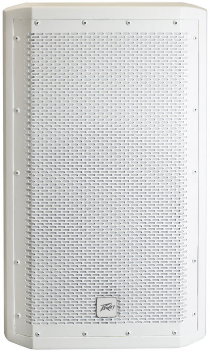 Enceinte passive 500 watts, 2 voies, woofer 12", driver titane, pavillon 110°x80°, protection contre les intempéries IP44, blan