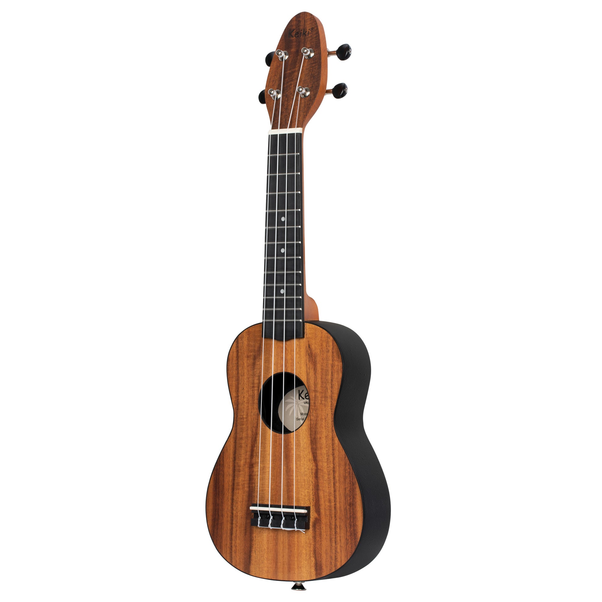 K3-ACA, pack ukulélé Soprano, table acacia, corps ABS, manche okoumé, 12 frettes, accessoires