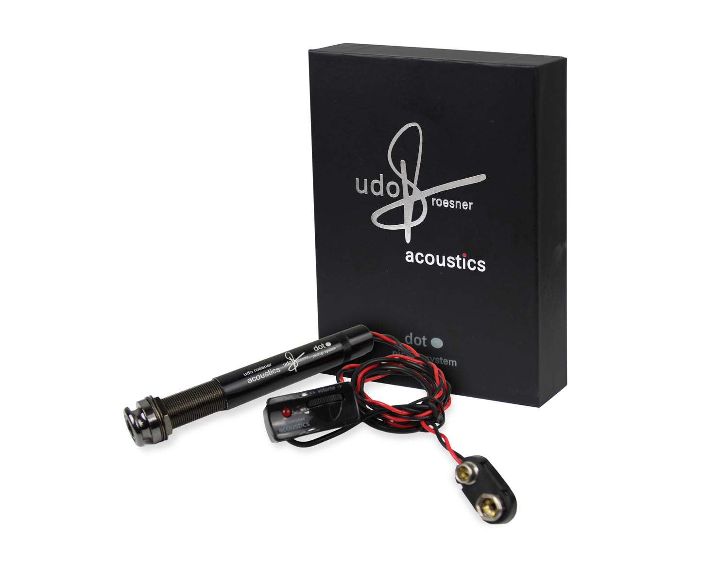 Préampli actif .DOT avec capteur piezo, pour guitares acoustiques, noir