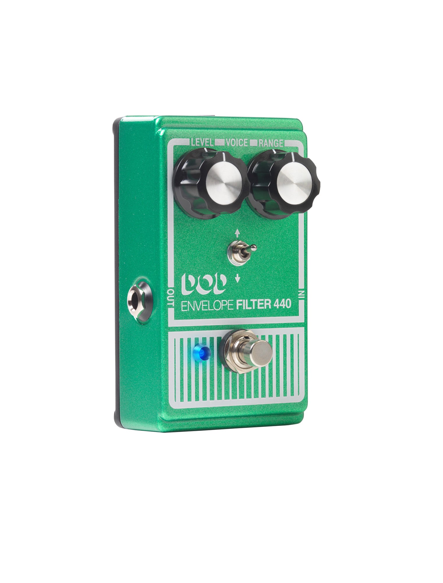 Pédale ENVELOPE FILTER 440, filtre d'enveloppe basé sur le circuit original avec composants actualisés, True Bypass, vert