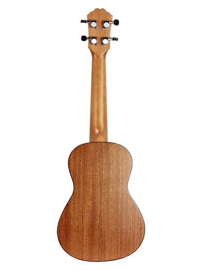 Ukulélé Concert, table acajou, fond & éclisses acajou, manche okoume, touche & chevalet noyer, cordes Aquila, housse, naturel