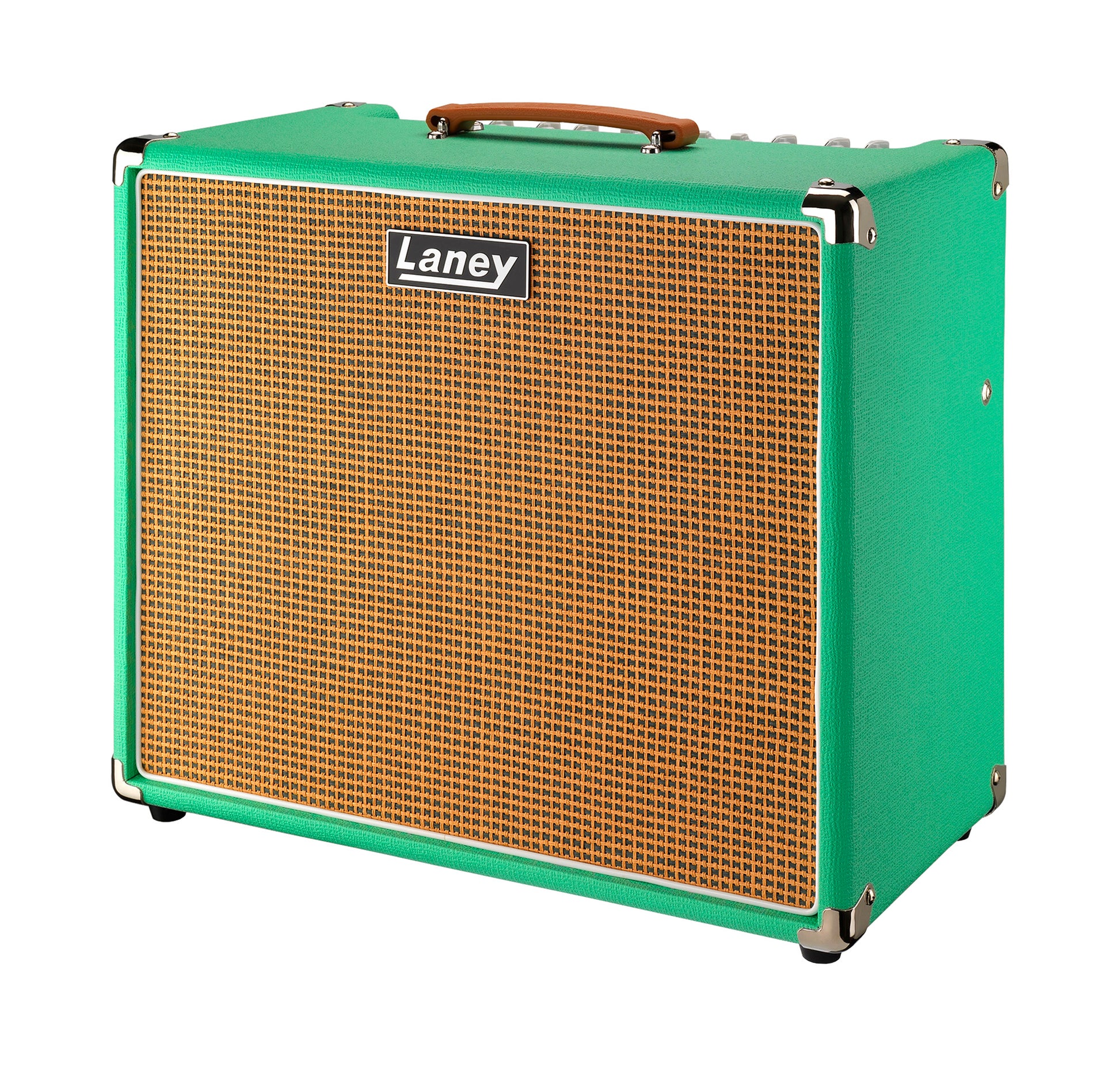 Ampli guitare électrique 60W, 1x HP 12" HH, 2 canaux, EQ 3 bandes, réverb, tremolo, chorus, boucle d'effet, sea foam green