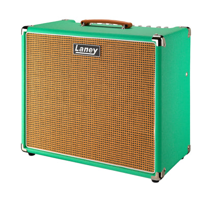Ampli guitare électrique 60W, 1x HP 12" HH, 2 canaux, EQ 3 bandes, réverb, tremolo, chorus, boucle d'effet, sea foam green