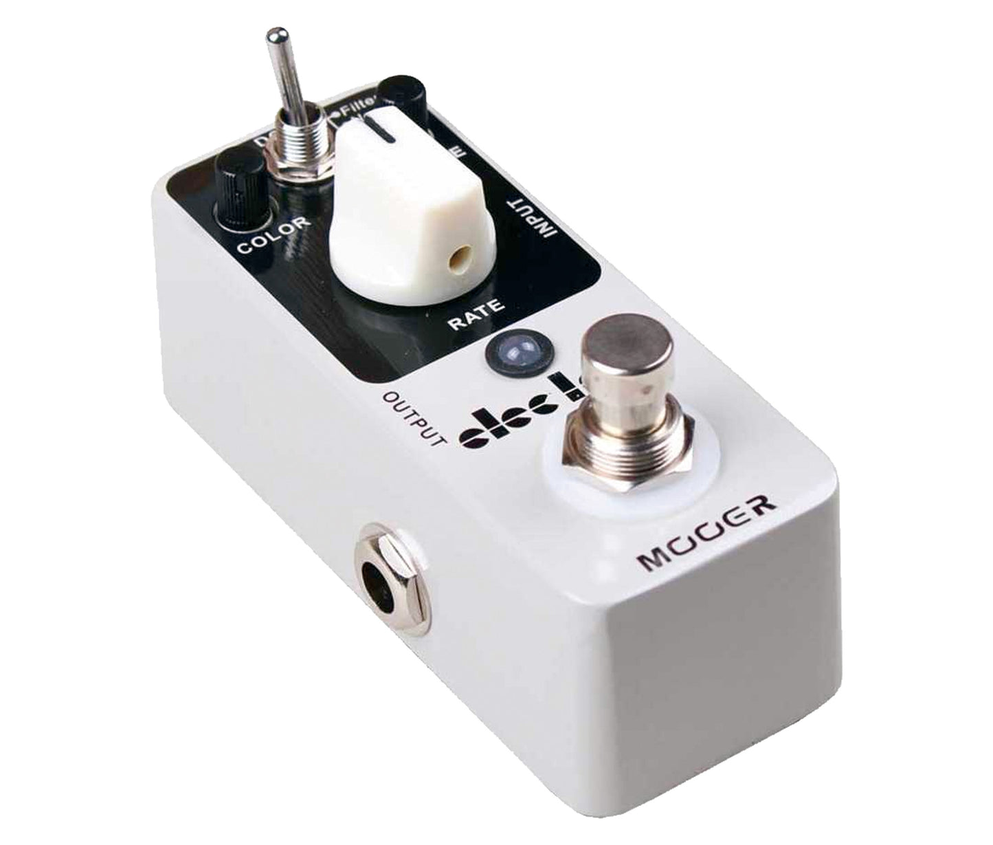 Pédale E-LADY, flanger analogique 2 modes (Normal/Filter), boîtier métal, true bypass, gris