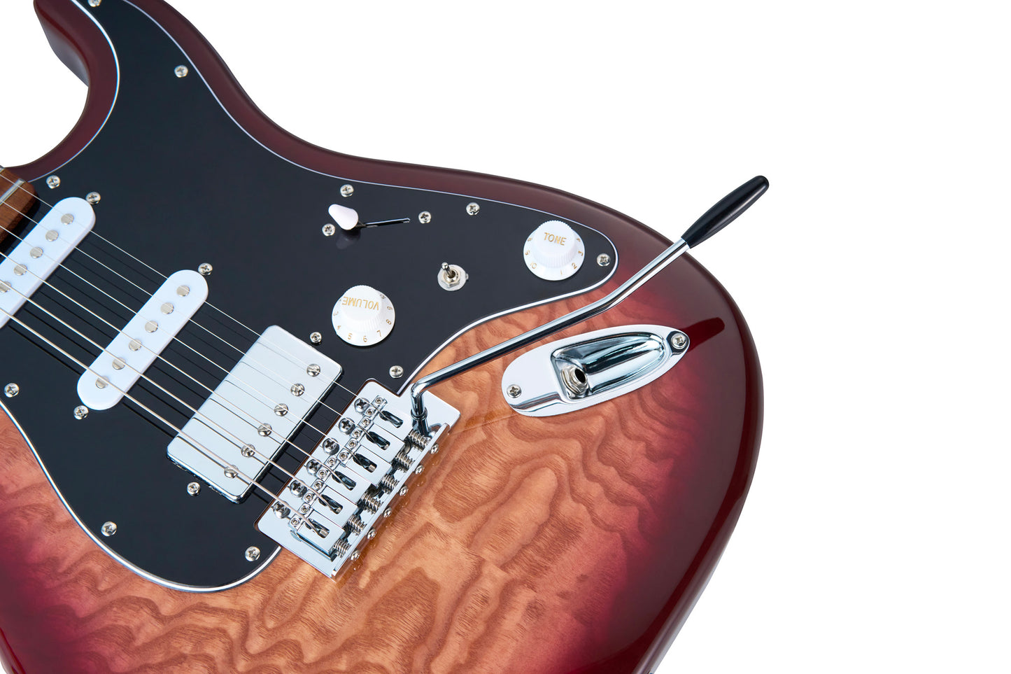 MOOER MSC20PRO, corps peuplier, manche érable torréfié satiné, touche jatoba, ambre, avec housse