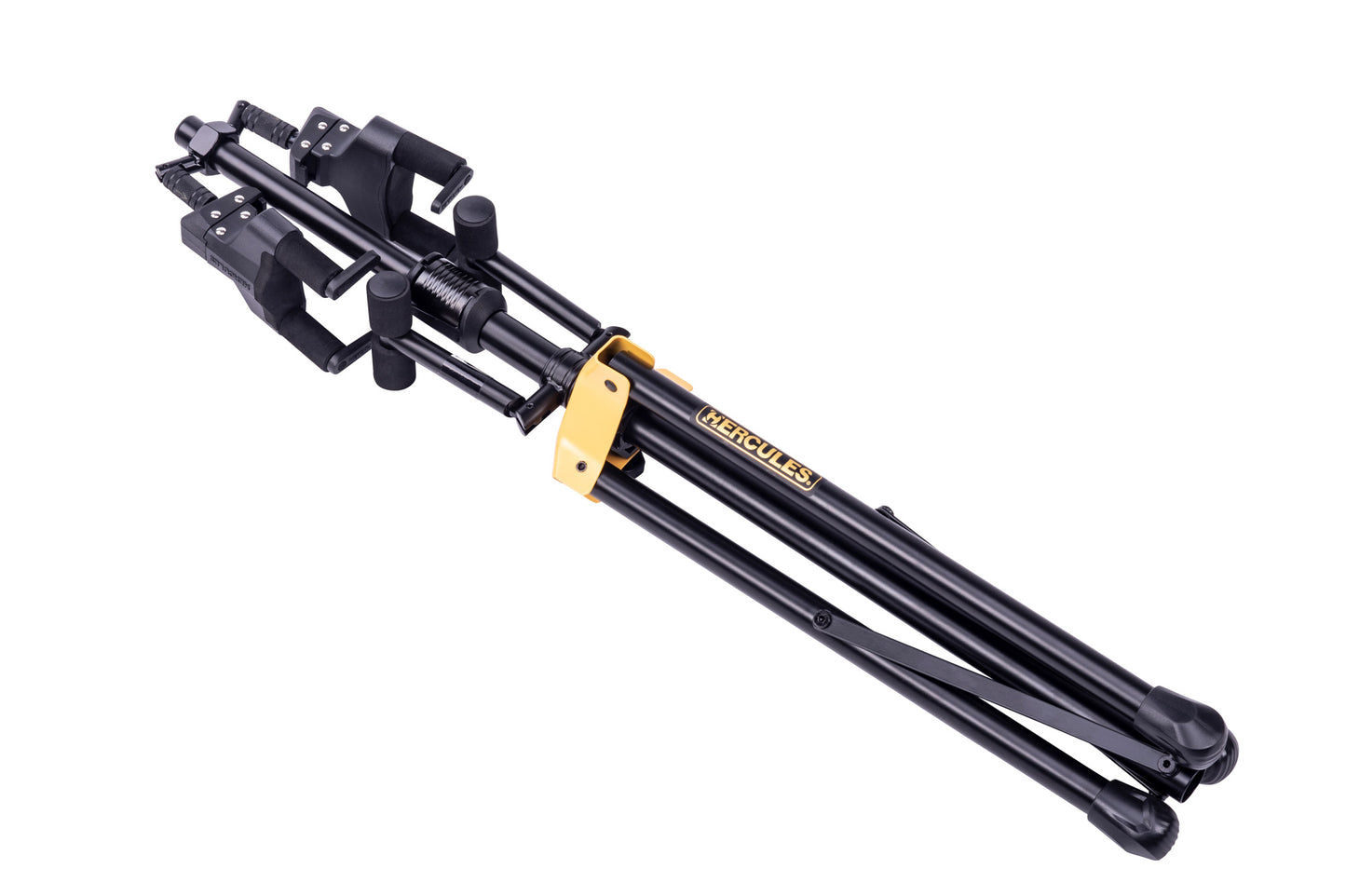 Support d'exposition conçu pour supporter deux guitares, nouveau système AGS, système NINA, remplace le modèle GS422B