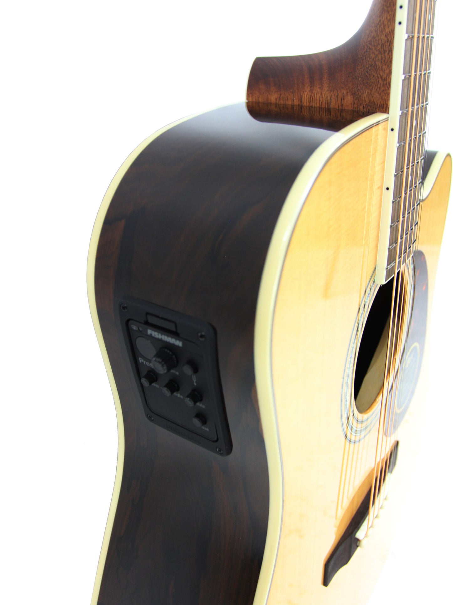 MR710F, table épicéa massif, fond & éclisses ziricote, manche acajou, touche palissandre, EQ Fishman Presys