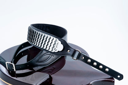 Courroie modèle LEGEND JL PYTHON, synthétique, largeur 6 cm, longueur 103 à 135 cm, réglage par boucle, poids: 242 g, noir