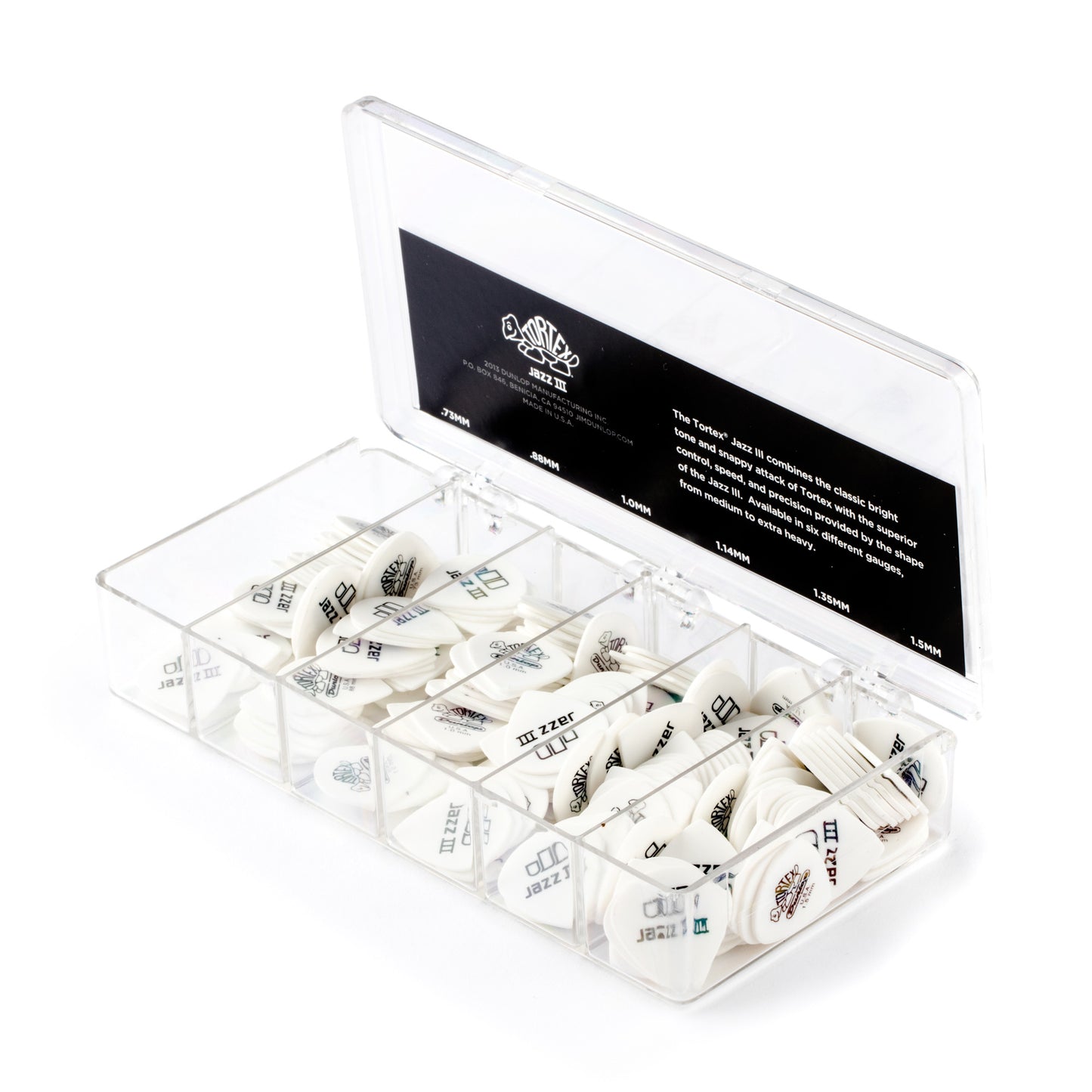 BOITE 216 MEDIATORS DUNLOP TORTEX JAZZ