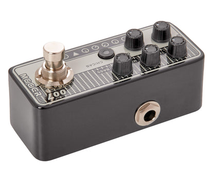 Pédale REGAL TONE, préampli numérique type American Vintage, deux canaux, EQ 3 bandes par canal, noir et gris