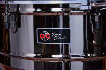 Jeu timbales 14 & 15" Diego Camacho, acier inoxydable, support double embase