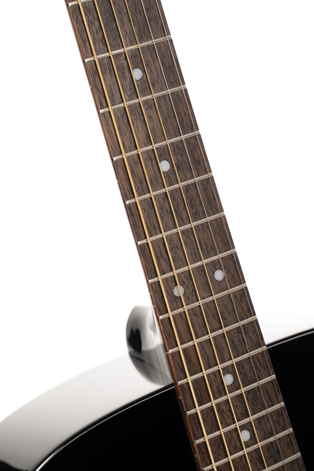 Earth 60, table épicéa massif, fond & éclisses acajou, touche laurier, noir brillant