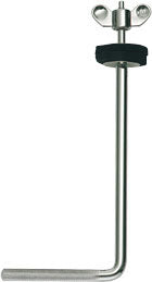 Support chimes en L, modèle court, avec rondelles en mousse, acier chromé