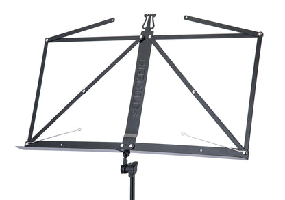 Pupitre pliant, 3 parties, avec housse de transport, plateau: 44 x 29 cm, hauteur: 60 - 120 cm, poids: 1.1 kg, noir et jaune