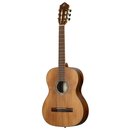 R23RO, table épicéa massif torréfié, fond & éclisses pao ferro, manche érable torréfié, housse, marron