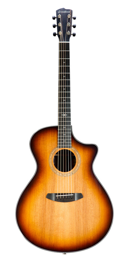 PREMIER CONCERTO EDGEBURST CE, table Redwood massif, f/e palissandre massif, EQ LR Baggs EAS VTC, étui, edgeburst