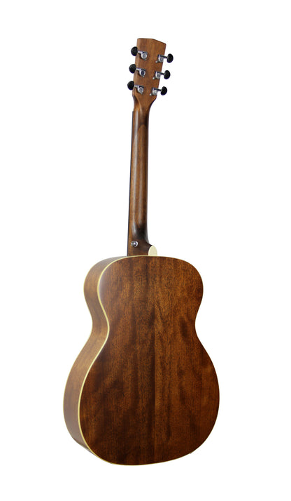 L100-O, forme Orchestra Model, table épicéa massif, fond & éclisses acajou, touche ovangkol, sillet 45 mm, naturel satiné