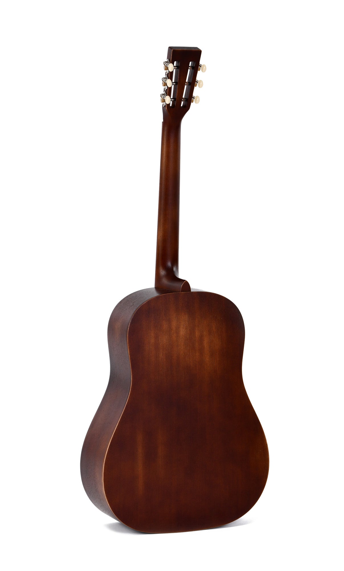 Modèle DMJ-15-AGED, Dreadnought Slope Shoulder, table acajou massif, f/e acajou, touche & chevalet pau ferro, naturel"vieilli"