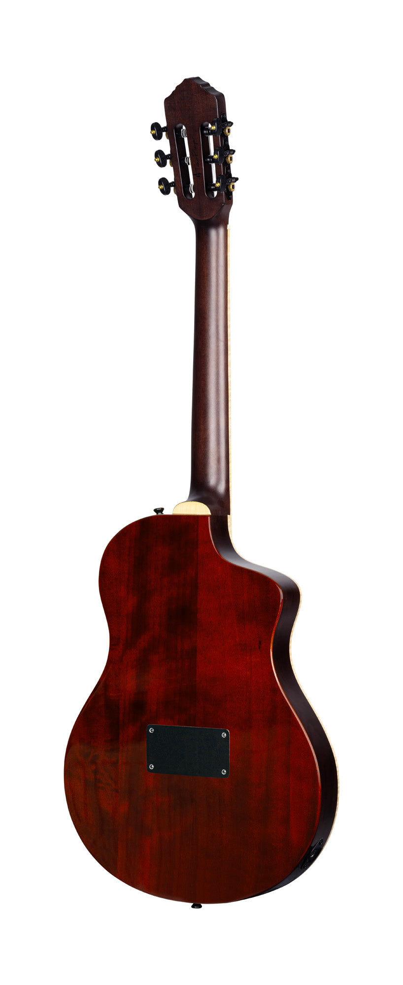 RTPDLX-ACA, modèle TourPlayer gaucher, EQ Magus X, corps okoumé, table acacia, sillet 48 mm, housse, dégradé brillant