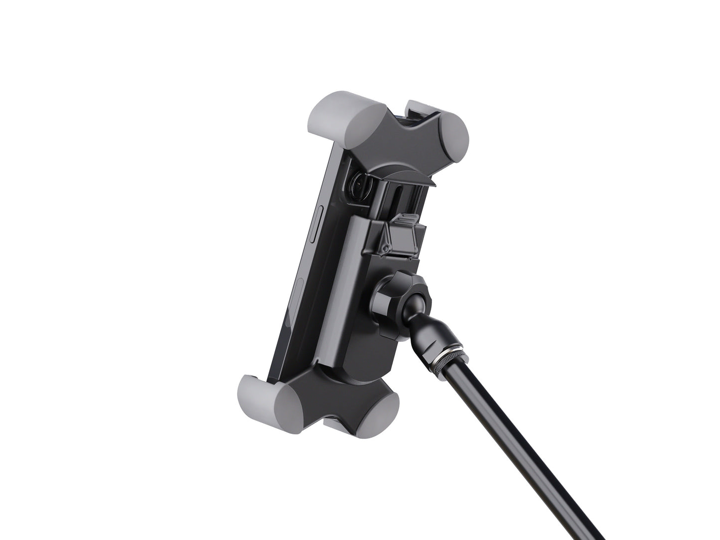 SUPPORT DE SMARTPHONE UNIVERSEL K&M 19753, FIXATION FILETAGE 3/8" ET 5/8", NOIR