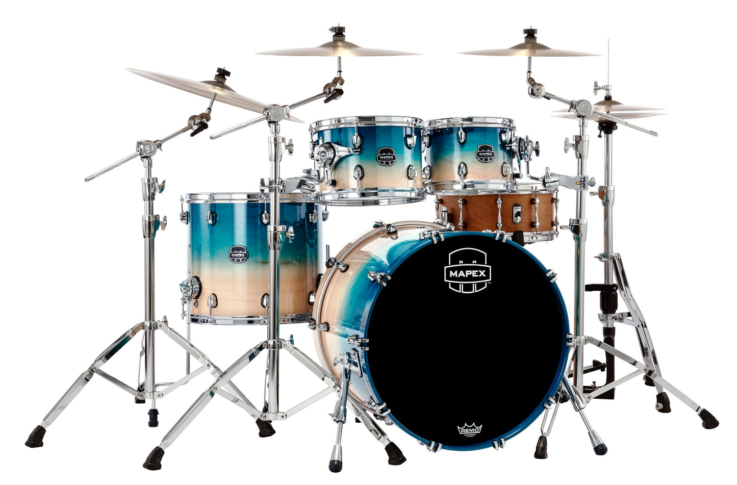 MAPEX SATURN 4 FUTS AQUA FADE