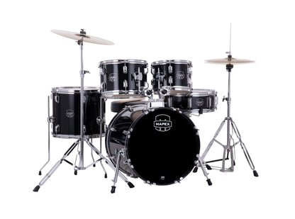 MAPEX COMET JAZZ/JUNIOR 18 5F NOIR COMPLETE AVEC HARDWARE, SIEGE ET CYMBALES