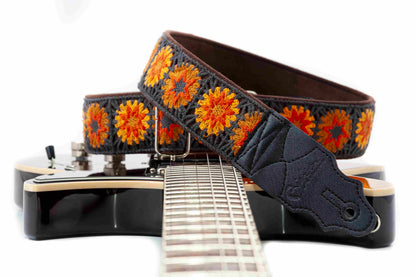 Courroie modèle CROCHET, extérieur tissu, largeur 5 cm, longueur 90 à 150 cm, crochet