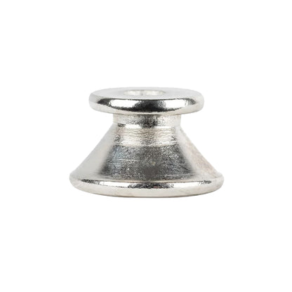 OSTP2-CR, paire d'attaches-courroie Ortega, avec feutrines et vis, chromé