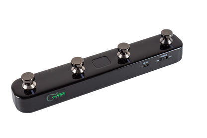 Footswitch sans-fil GWF4 pour guitare GTRS et produits Mooer, 4 interrupteurs, fonctionne sur batterie rechargeable, noir