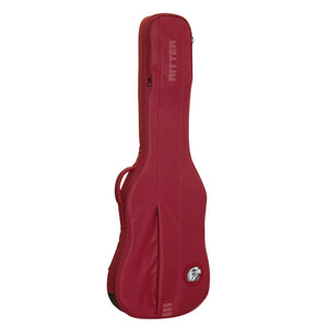 Ritter hoes voor elektrische basgitaar rood