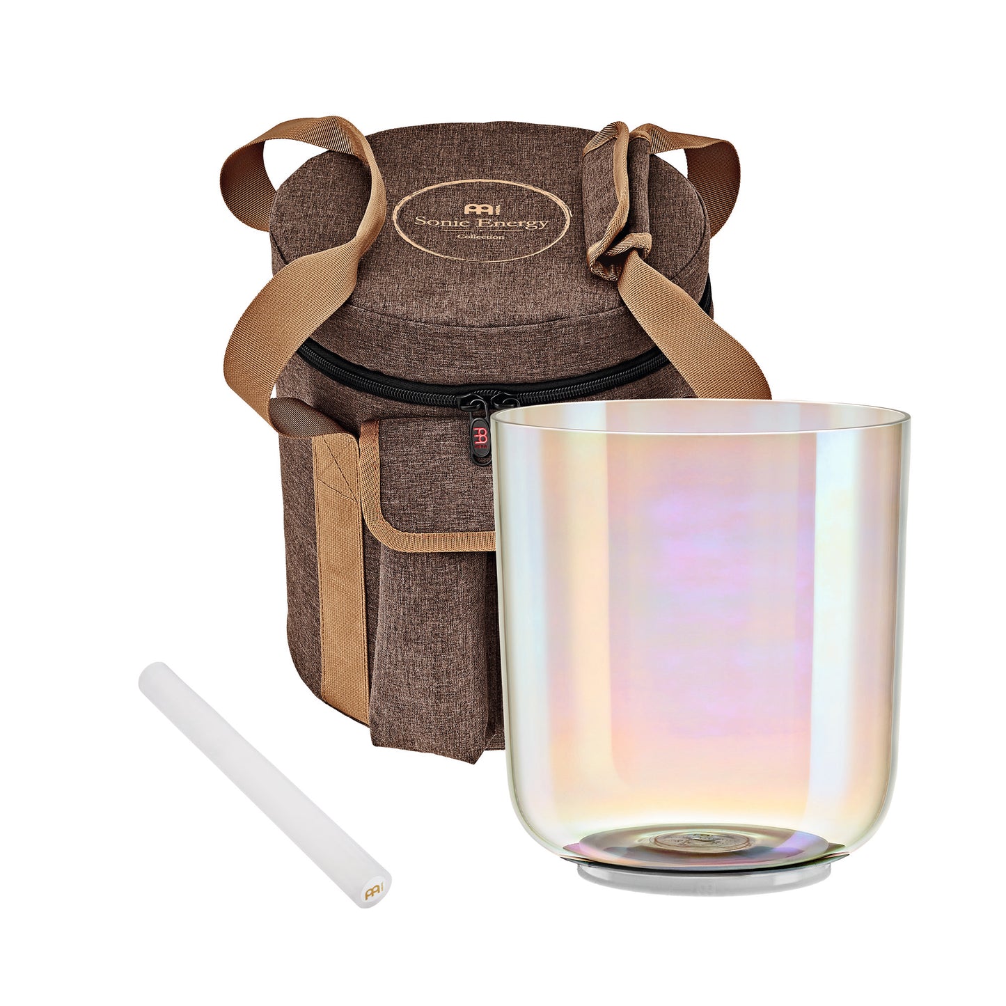 SINGING BOWL SONIC ENERGY ESSENCE CRYSTAL 6" NOTE E4, TRANSPARENT, CHAKRA PLEXUS SOLAIRE