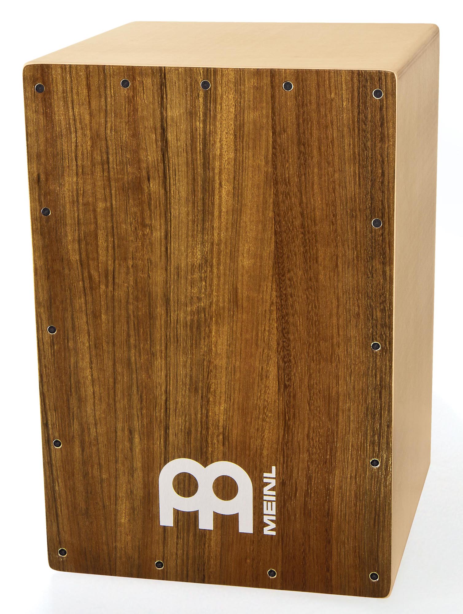 Cajon, kit complet de fabrication, façade en ovangkol, corps en bouleau, dimension: 30 x 46 x 30cm, naturel